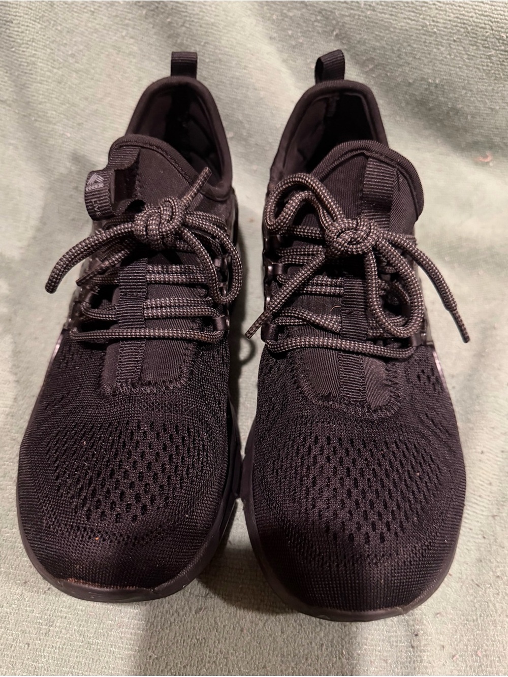 RBX Women's Black Athletic Knit Lace-Up Sneakers